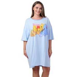 Womens & Womens Plus Disney Pooh Eeyore & Friends Sleep Shirt Pajamas One Size